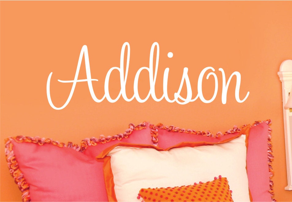 Girls Name Decal  - Childrens Wall Decals - Girls Bedroom Decor - Personalized Name