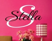 Personalized Childrens Wall Decal - Teen Decal - Girls  Name Vinyl Decal