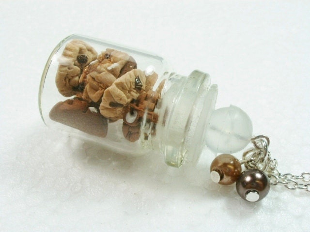 Jar Of Cookies Pendant. Polymer Clay.