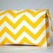 FREE SHIPPING Diaper Changing Clutch Wristlet LIMITED Edition Yellow Chevron