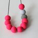 Hot pink necklace