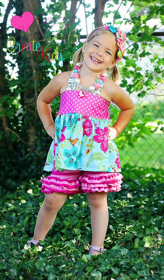 Isla's Knit Ruffle Shorts PDF Pattern sizes 6-12 months to 8