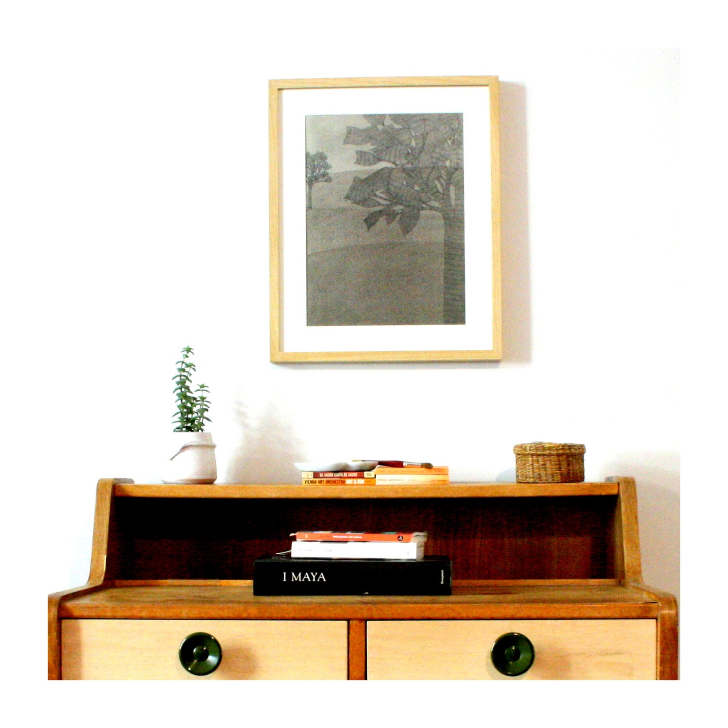 13x19 digital print from watercolor painting. Affordable modern art for your home.