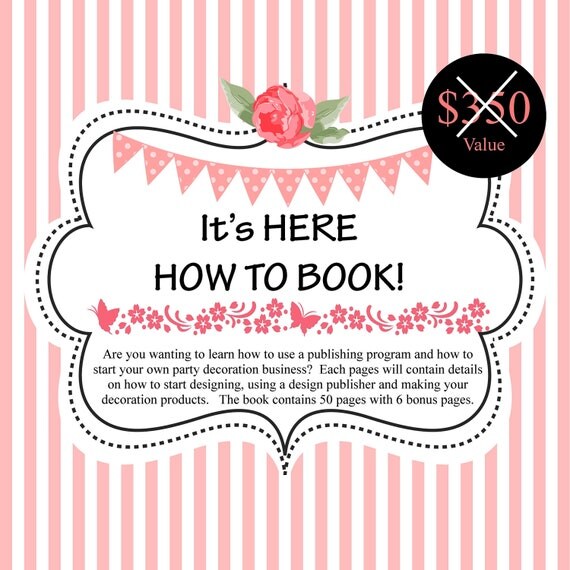 HOW TO MAKE book to show you about designing, creating and use a publishing program contains step by step very detail instructions Il_570xn