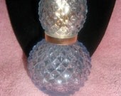 Vintage Perfume Bottle with Spray Atomizer Diamond Hobnail pattern Only 4 USD