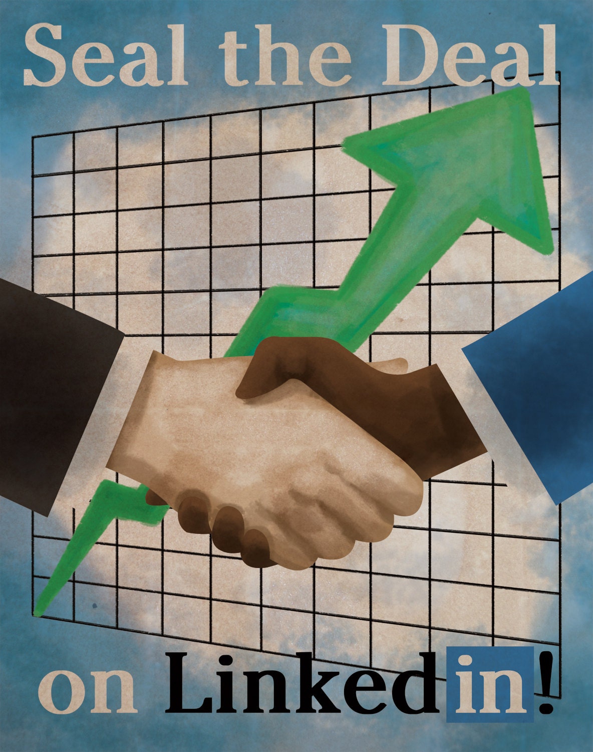 Linkedin Propaganda Poster