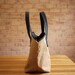 Waxed Canvas Zipper Tote in Spice- Small Vegan Day Bag