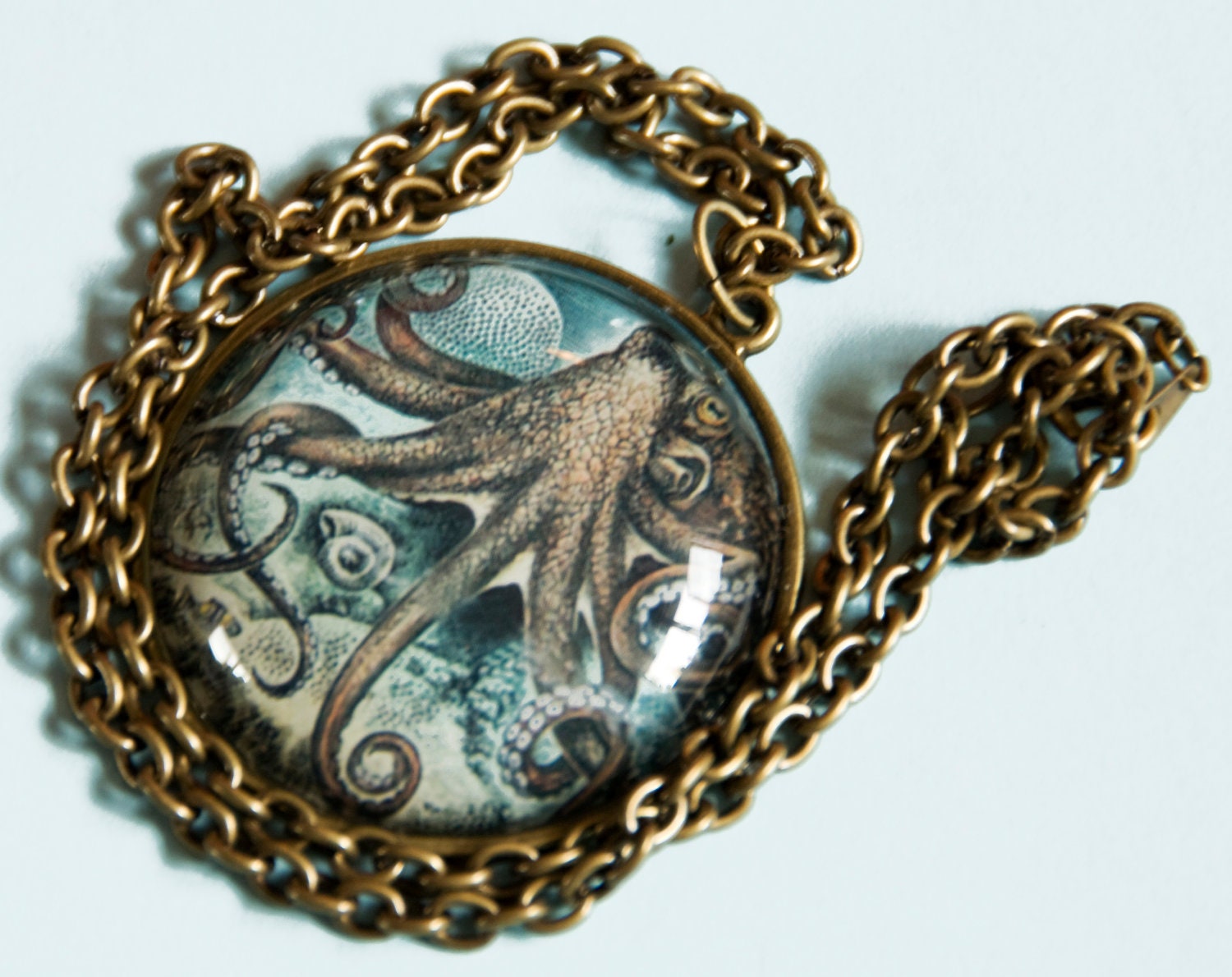 Octopus Necklace Bronze Nautical 10% of this sale will go to Sea Shepherd Conservation Society