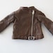 18 inch American Girl Doll Clothing Leather Look Motorcycle Jacket
