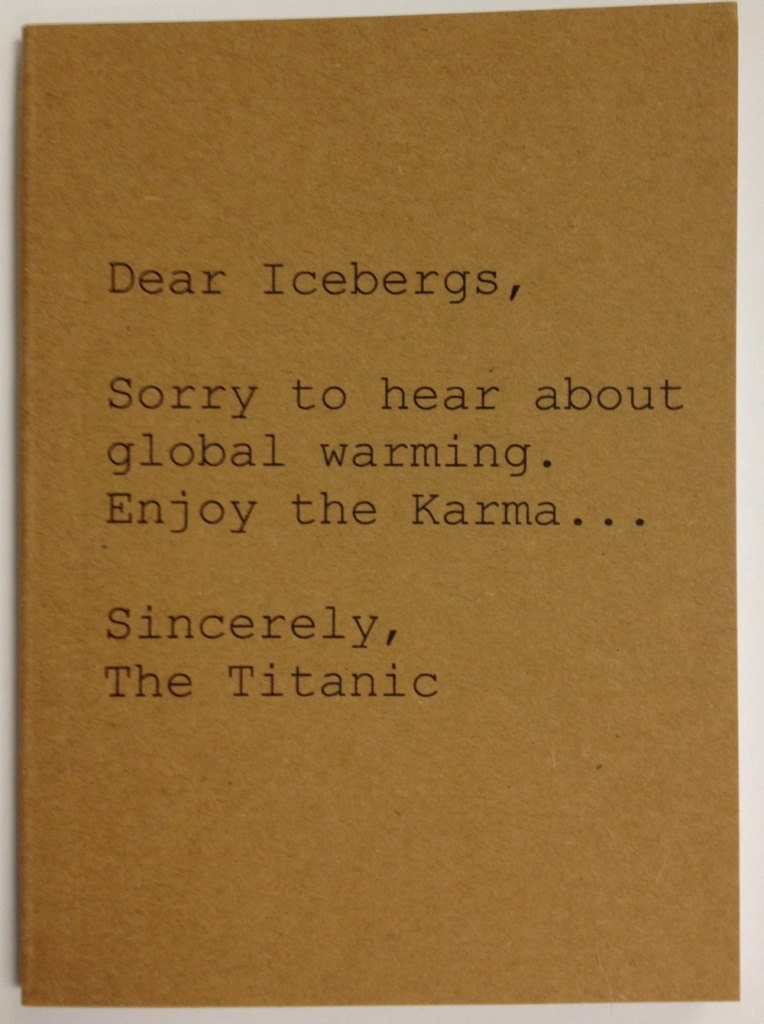 Notebook - Dear Icebergs, Sincerely Titanic