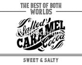 Salted Caramel Cocoa - Mason Jar Baking Mix - PRINTABLE Labels & Tags