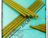 8 PCS X Super Long (8mm X 200mm) All Purpose Sparky Bling Gold Hot Melt Glue Sticks -DIY Nail Art Jewelry Deco Cell iPhone Case Craft (GUD)