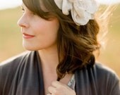 Nude Blush Large Flower Fascinator