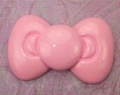 5 Pieces lot  - ( Jumbo Size ) Light Pink 3D Bow 59.5mm x 34.5mm ( 5 Pieces ) -  1005RS01 - KarPenaEnterprises