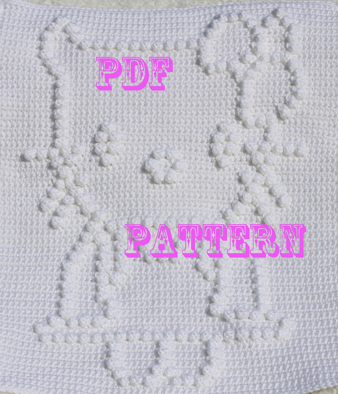 Crochet Pattern - Crochet Baby Blanket  - Baby Snuggle Blanket  - Helloo Kitty Blanket Pattern - Car Seat or Stroller Blanket