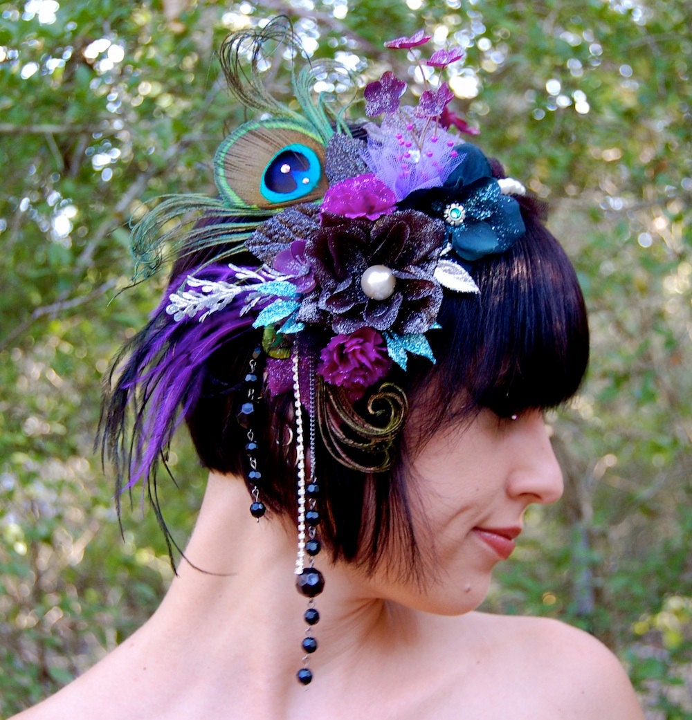 DARK FAERIE Feather Headdress