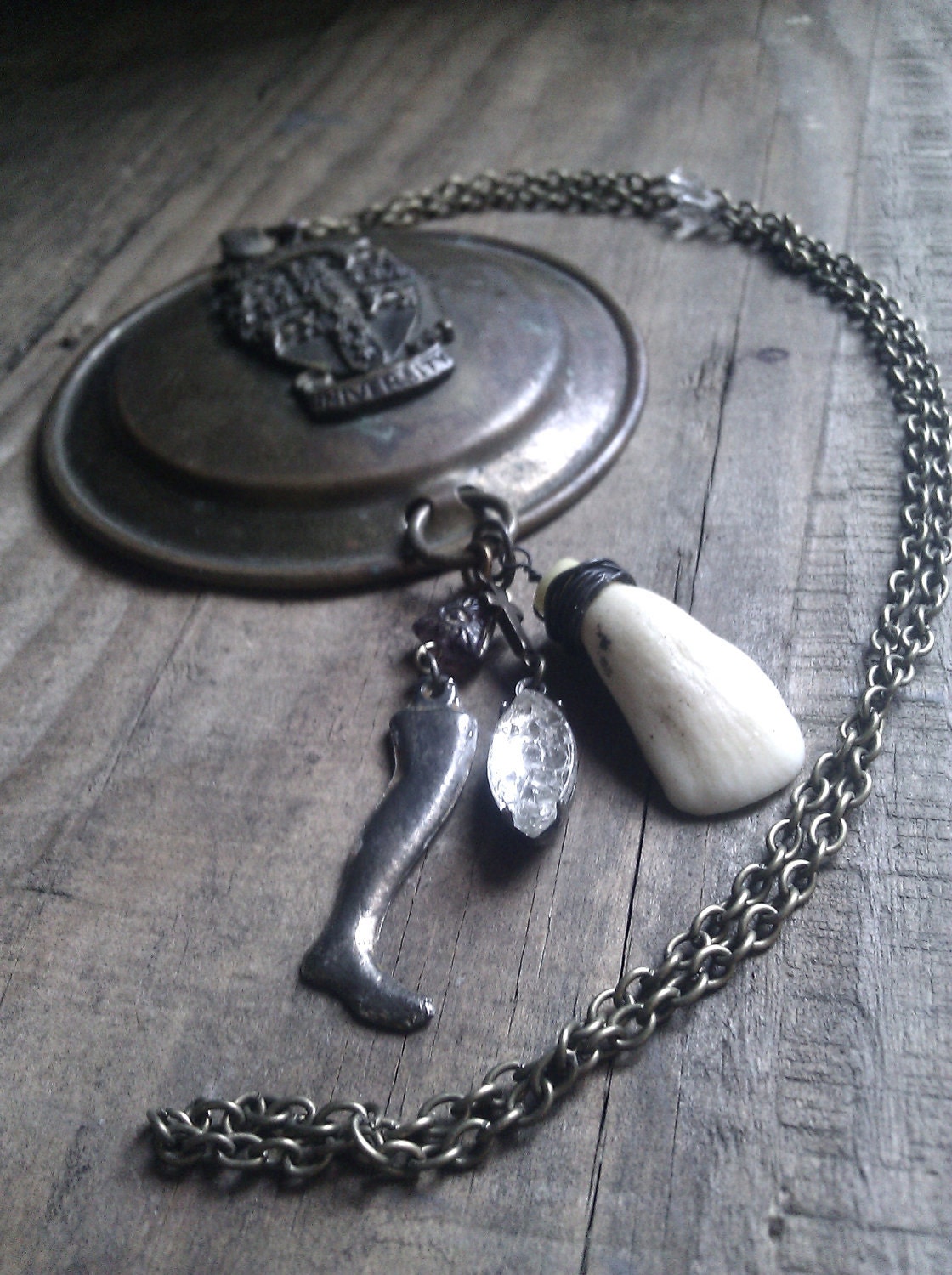 White Magic Antique Cambridge Statement Necklace