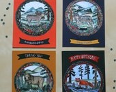 Animal Illustration Postcards (Set of 4)