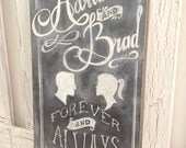 WEDDING CHALKBOARD - CUSTOM Chalkboard sign - Wedding Chalkboard