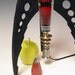 Table Lamp. Atomic retro rocket lamp. Metallic red. 50s. Steam punk. Art Deco. Space age. Sky Captain. 144