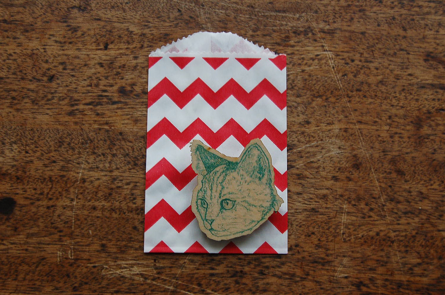 Limited Edition Laser Cut British Short Hair Kitten Brooch in Jade Green