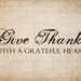 Antique Thanksgiving Give Thanks Digital Download for Dictionary Pages, Papercrafts, Transfer, Pillows, etc.Burlap No 7753