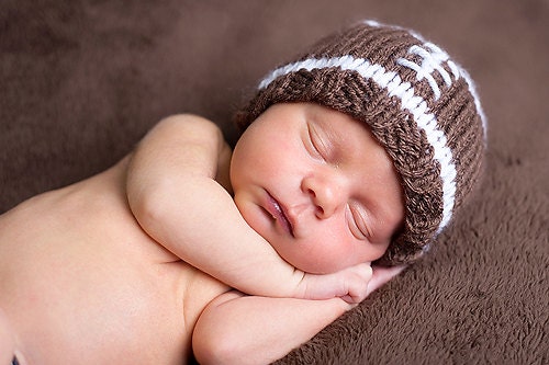 newborn photography prop-baby football knitted hat-newborn football hat-baby boy beanie-baby photo prop-baby shower gift