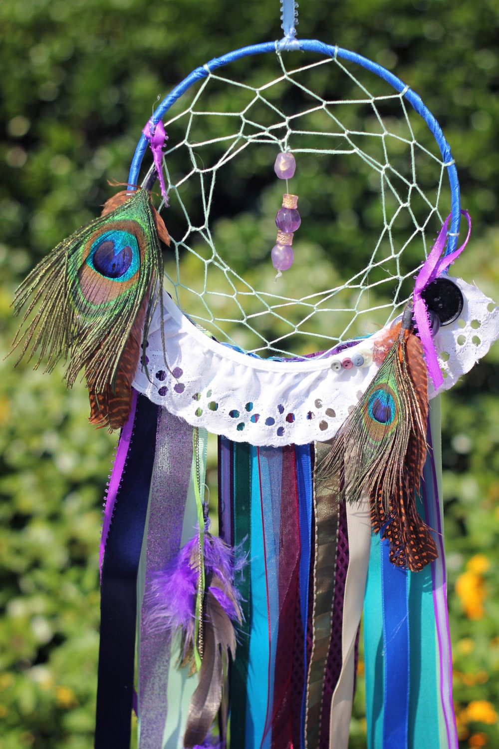 Handmade "Peacock" Dreamcatcher