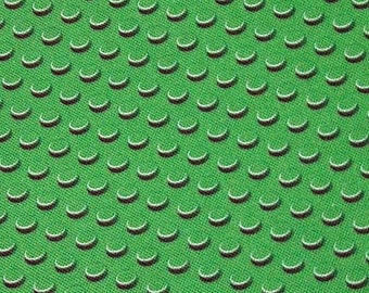 Green brick field fabric quarter - lego inspired FQ