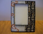 4" x 6" Halloween Skeleton Picture Frame/ Halloween Frame/ Ready To Ship