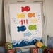 Whale Nautical Nursery, Pottery Barn Jackson, Ocean Bathroom decor, Navy Kids Wall Art Print, "Blue Beluga" Baby Decor