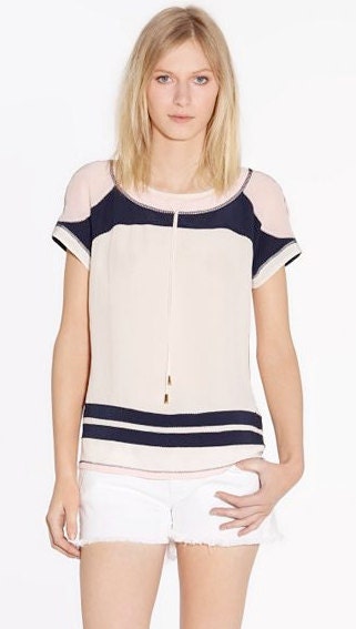 Tory Burch Inspired. Pink & Navy 'Let Your Mind Wander' print poster