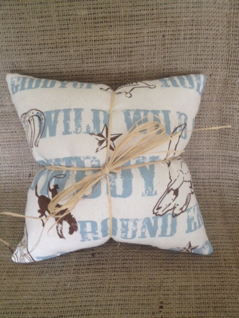 Western Cowboy Throw Pillow 16X16