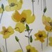 Vintage Serving Tray, Yellow Pop Art Flowers