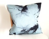 Organic Cotton Shibori Pillow Cover - 18 x 18 inches - Storm
