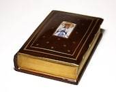 BEAUTIFUL French LIMOGES Porcelain Missel BOOK shaped box