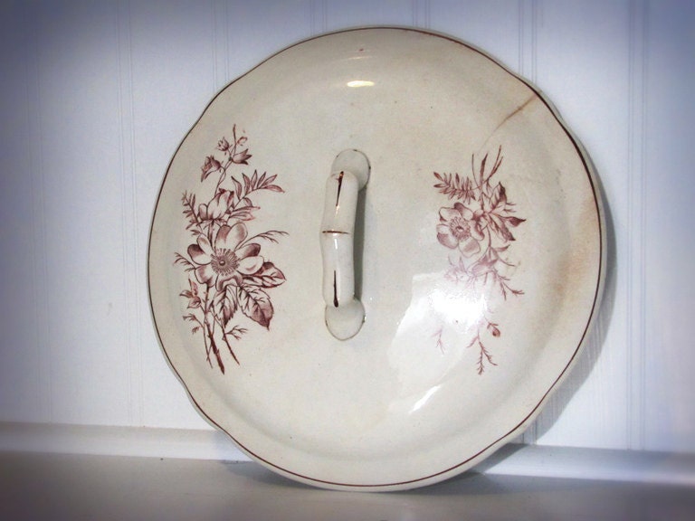 Fall Leaves Ceramic Chamber Pot Lid