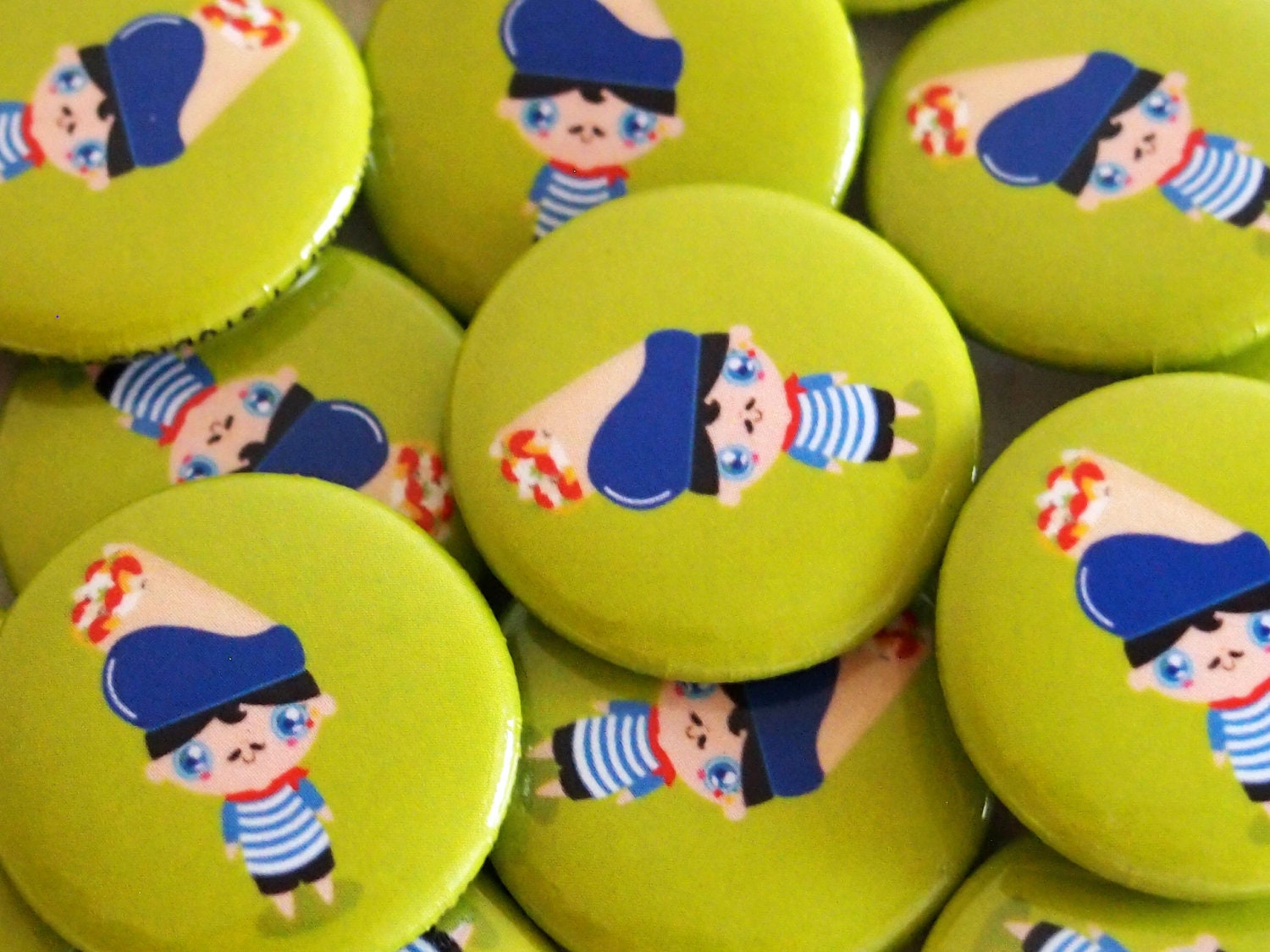 Sir Creamcup 1 inch button