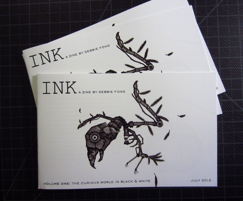 INK Volume One: The Curious World in Black & White, An Illustrated Zine by Debbie Fong