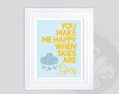 2pc You Are My Sunshine prints // 8x10 // Children's lullaby. Click to see both prints. StudioLO2011