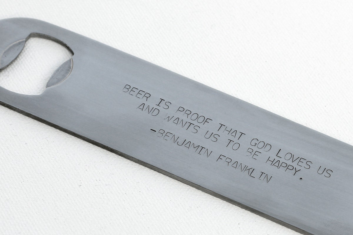 Stainless Steel Bottle Opener - Personalized Gift