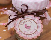 12 Baby Shower Favor Tags - Party Circles - Other Color Scheme's Available - CUSTOM