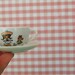 sweet liitle - vintage-  japanese porcelain tea set - little girl with puppy