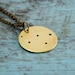 Brass Constellation Coin Necklace