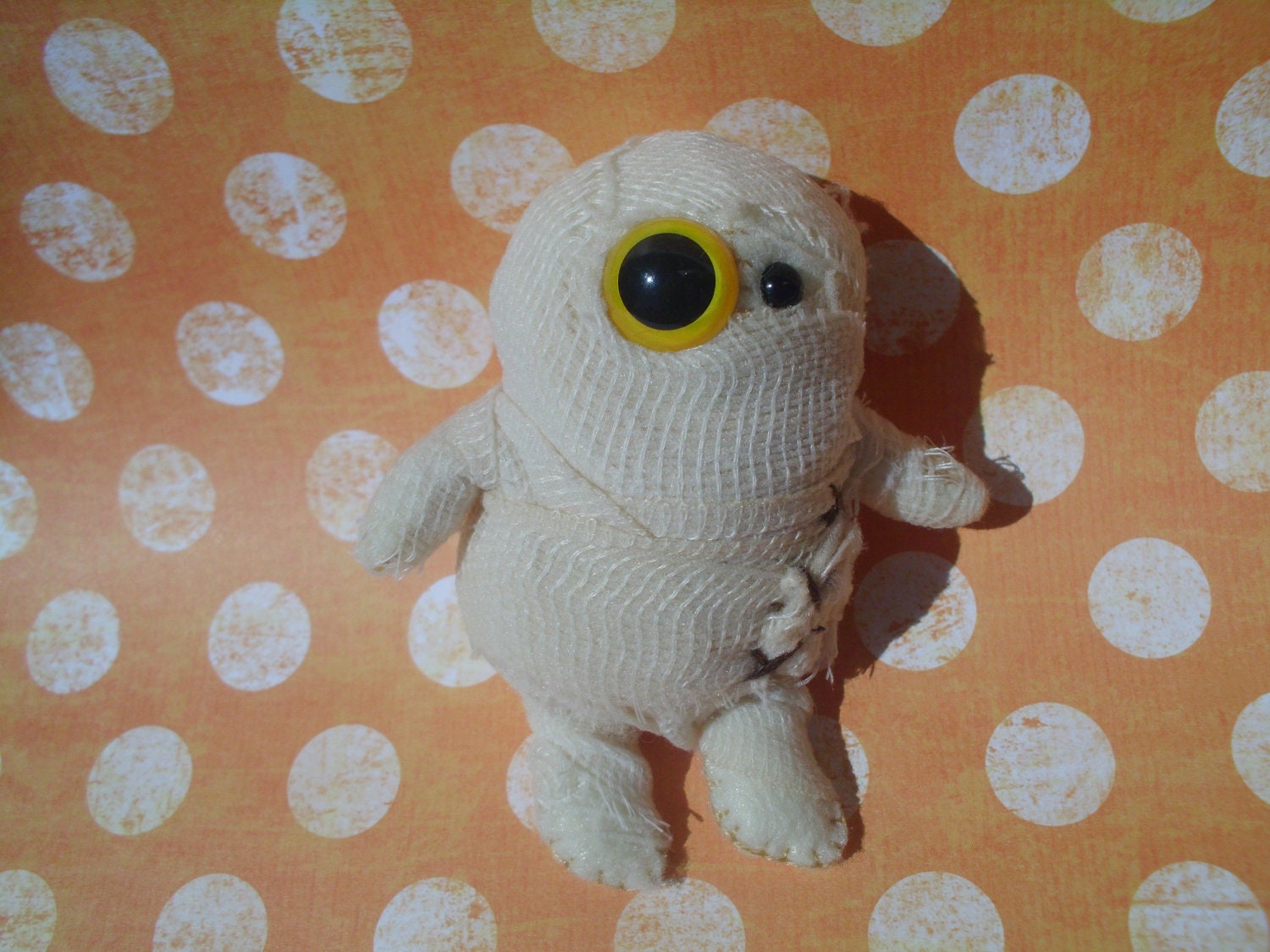 Palm Size Plush Mummy Doll Softie Soft Plushie Stuffed Animal Monster Halloween Sci Fi Geekery