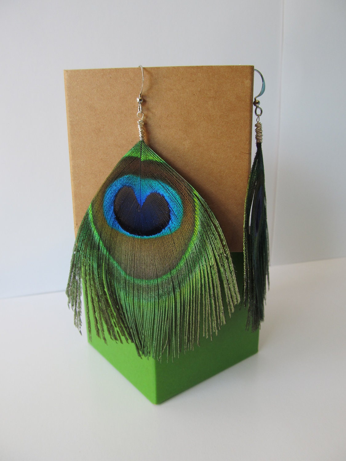 Peacock Feather Earrings