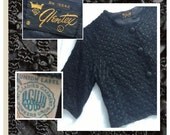 Vintage 1950s Cropped Woven Jacket by Glentex Size Large Vintage/Modern Medium