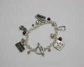 Open Heart USN Deployment Charm Bracelet