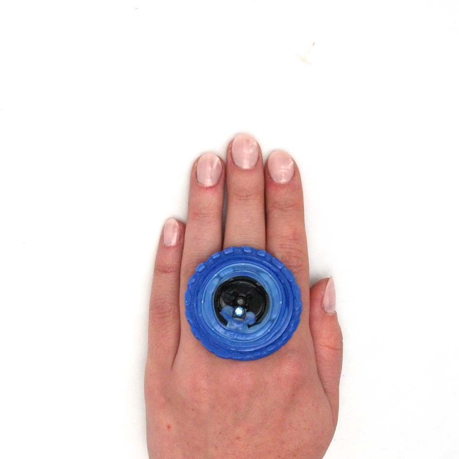 Blue Plastic Ring