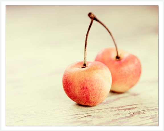 Orange Rustic Kitchen Decor, 8x10 print, vintage cherries, autumn harvest, orange wall decor, orange photography